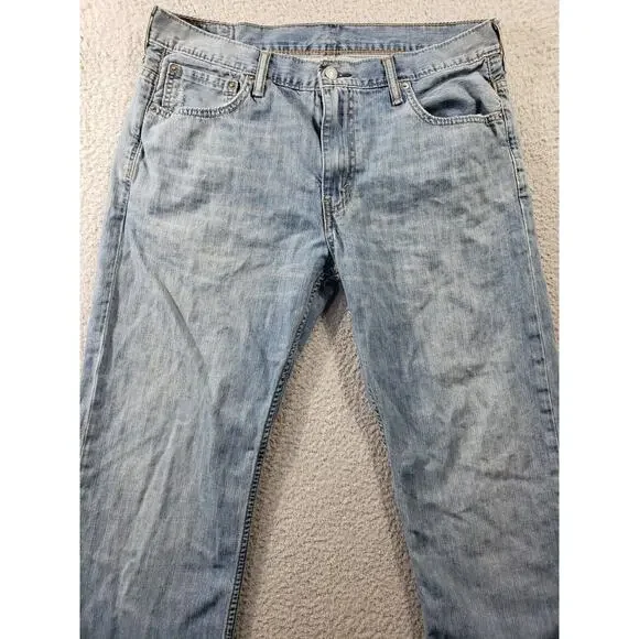 Levi's 569 Jeans Men's 34x32 Blue Denim Loose Straight Baggy Cotton Casual - Picture 4 of 16